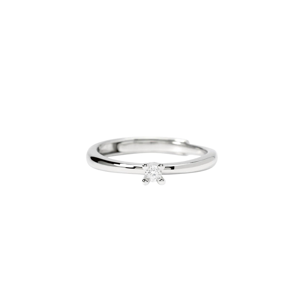 Anillo para Mujer Solitario de Plata con Diamante Lab-grown de 0,06 quilates Mabina