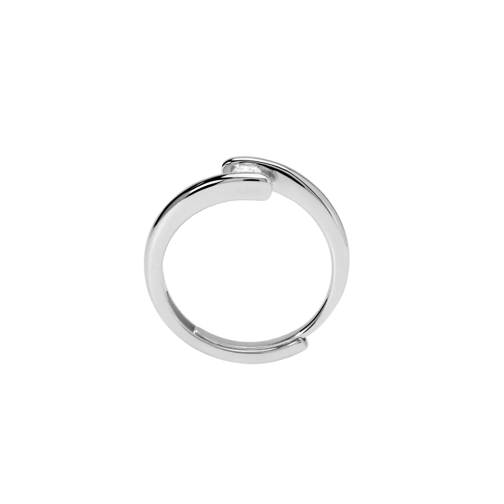 Anillo para Mujer Solitario de Plata con Diamante Lab-grown 0,1 quilates Mabina