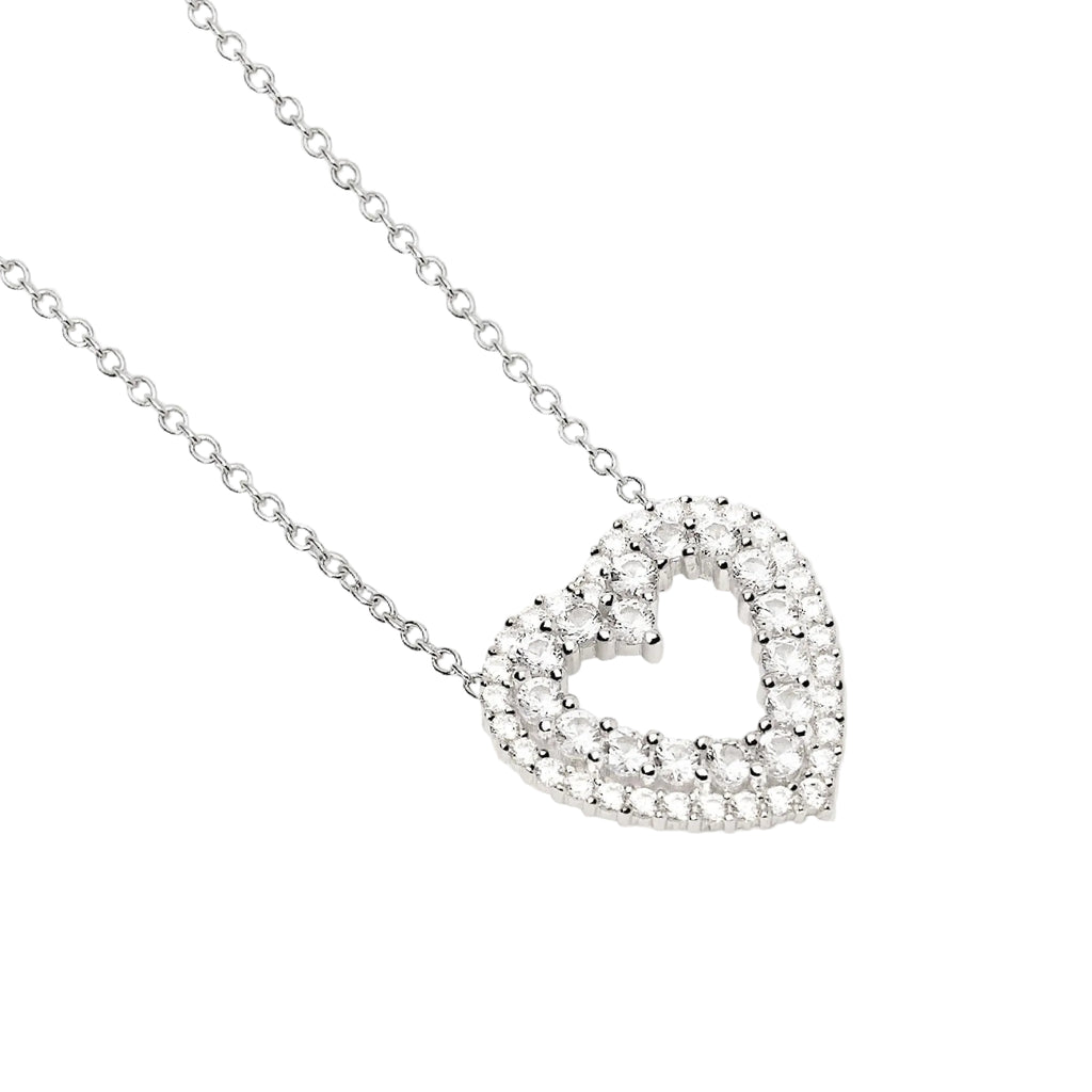 gargantilla para mujer corazon circonitas mabina