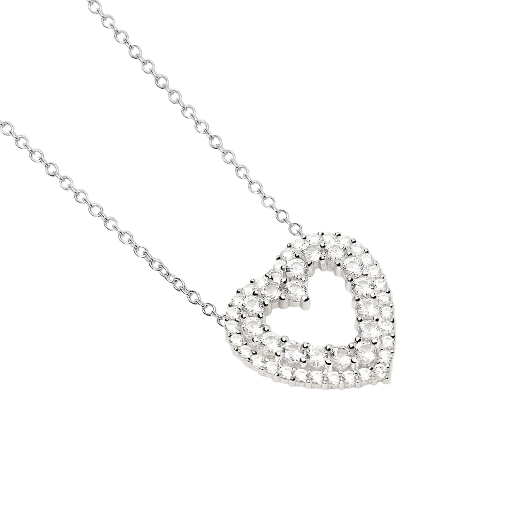 gargantilla para mujer corazon circonitas mabina