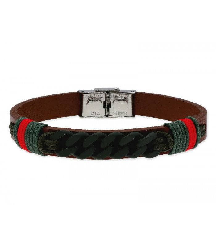 Pulsera de Cuero para Hombre BÁRBARO de LISKA