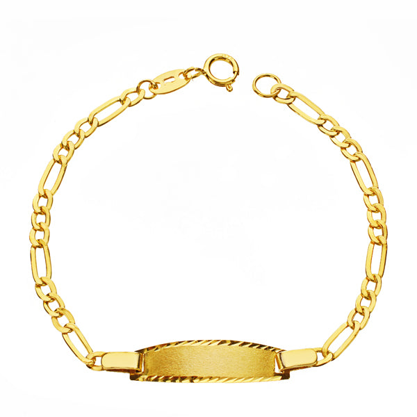 Pulsera Oro Amarillo 18K Cartier Bautizo Infantil Personalizable