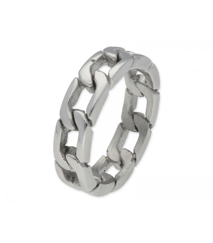 Anillo de Acero para Hombre ESLABÓN de LISKA