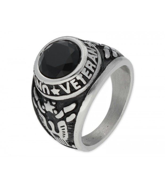 Anillo de Acero VETERAN para Hombre de LISKA Colección URBAN