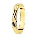 Alianza Boda Oro Amarillo Tallada 9k  Ancho 3 mm