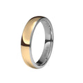 Alianza Boda Andrómeda Titanio y Oro Rojo 18k Ancho 4 mm