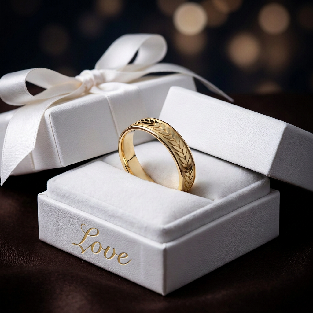 Alianza Boda Oro Amarillo 18k Decoración MATISSE Ancho 4mm