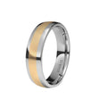 Alianza Boda de Titanio y Oro Rojo 18k Ancho 5 mm