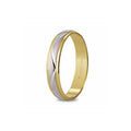 Alianza FACETADA Argyor para Mujer | Oro Bicolor de 9 Quilates