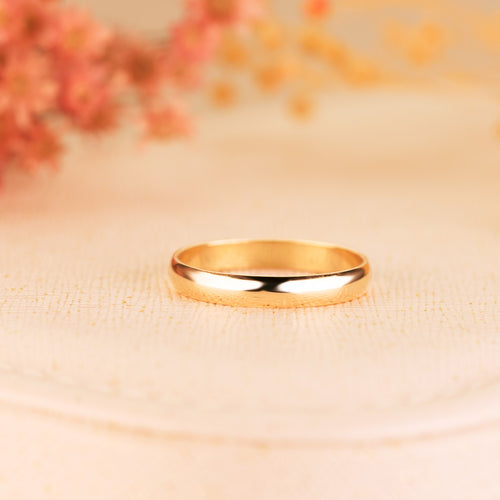 Alianza Boda 3mm Oro de 9k Lisa .