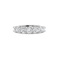 Anillo Sortija para Mujer de Plata de Ley con 7 Diamantes LAB Grown