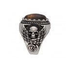 Anillo de Acero para Hombre OJO DE TIGRE de LISKA