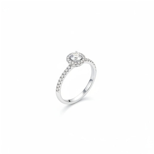 Anillo de Diamantes para Mujer MIA en Oro Blanco de 18k Compromiso