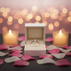 Anillo para Mujer Solitario en Oro Blanco con Diamante Sostenible Compromiso