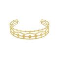 Brazalete Sol para Mujer Acero Dorado