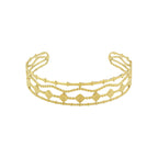 Brazalete Sol para Mujer Acero Dorado