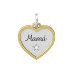 Pulsera para Mujer Rígida de Acero con Charm de Kidult "Mamá"