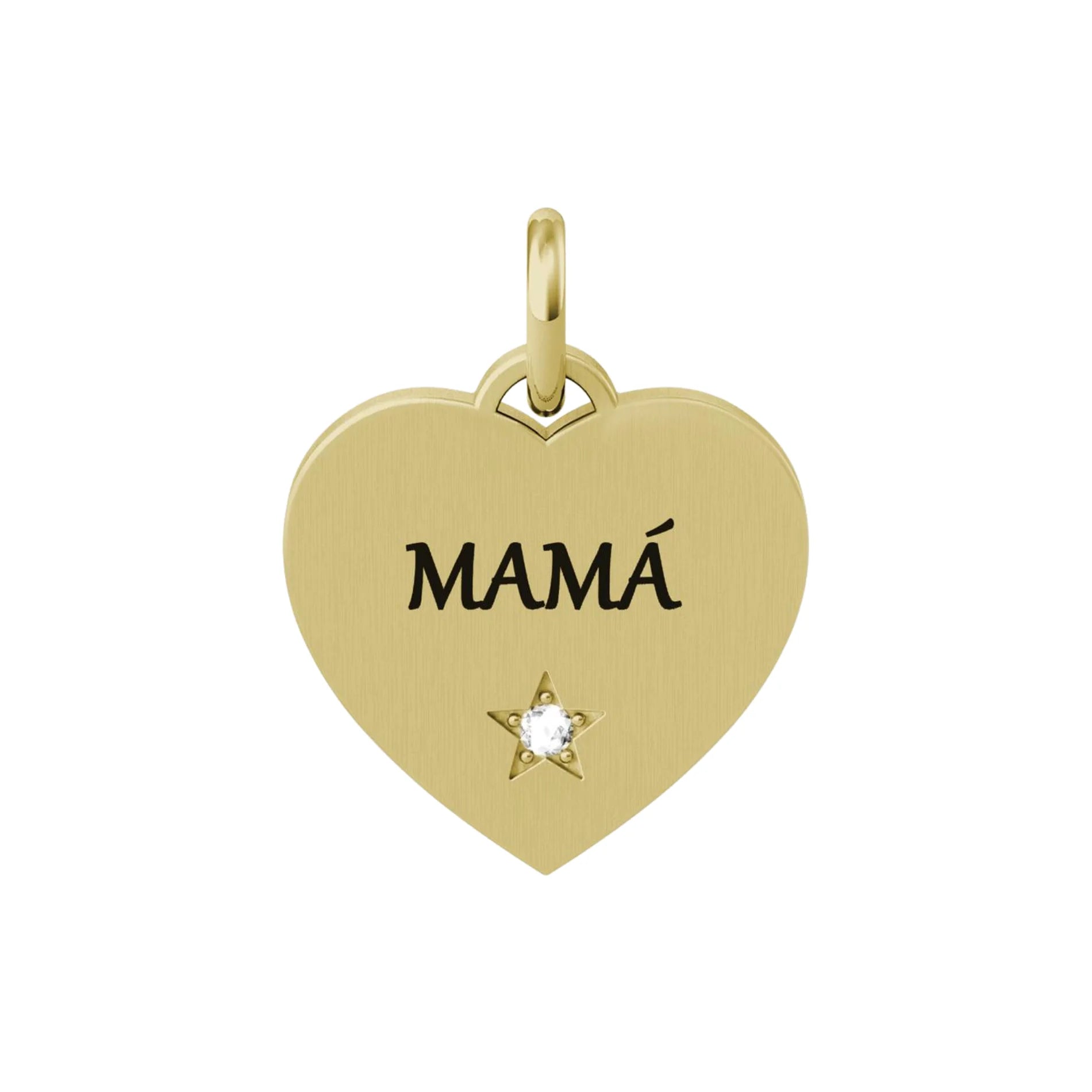 Pulsera para Mujer Rígida de Acero con Charm de Kidult "Mamá"