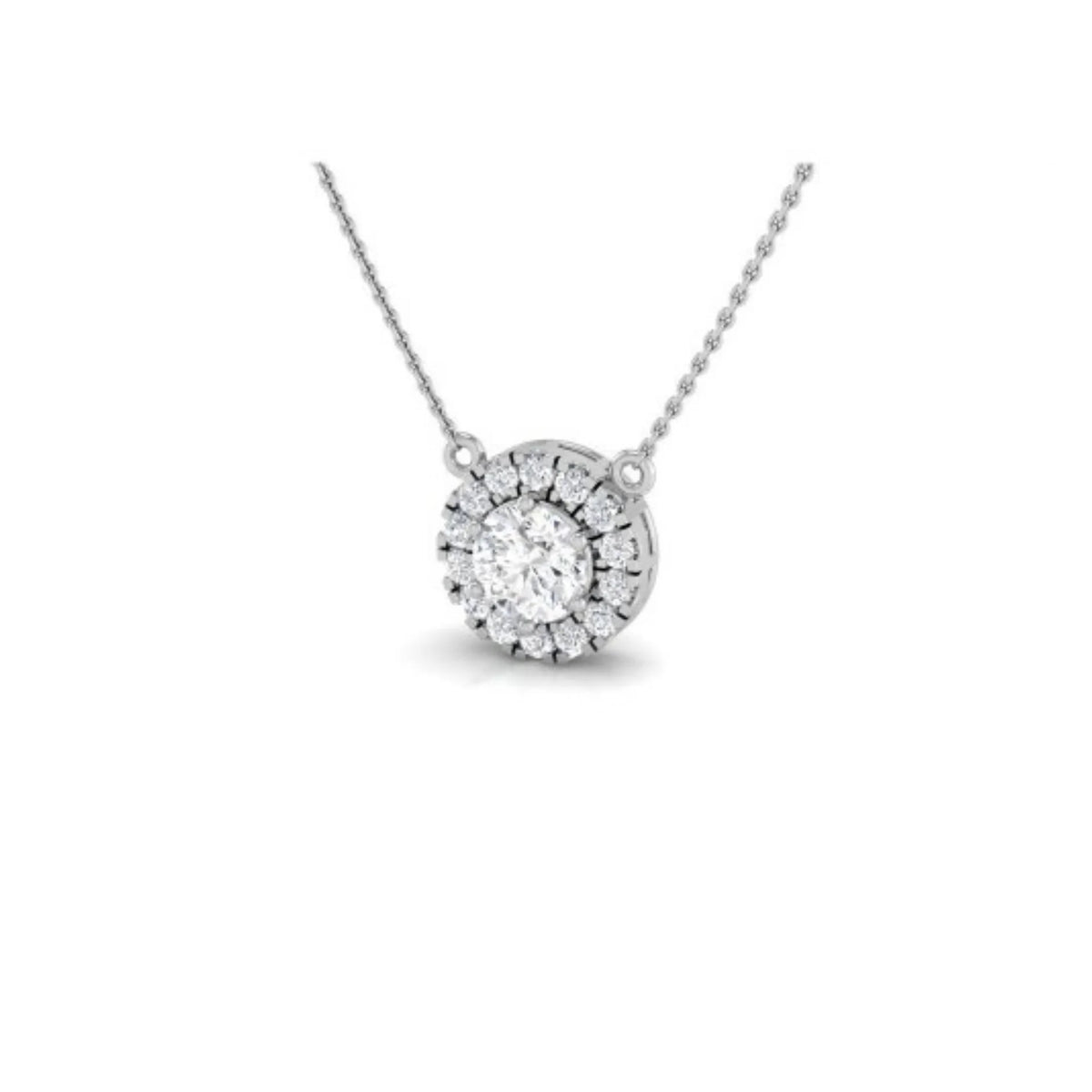 Colgante para Mujer  Plata de Ley con Diamantes LAB Grown