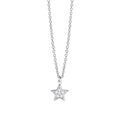 Colgante para Mujer Star Solitaire en Plata Rodiada Diamantes Lab-grown 0,049 ct Mabina