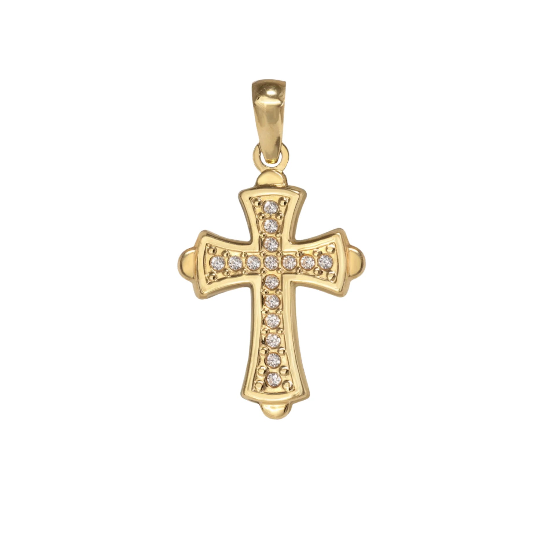 Cruz de Oro Amarillo para Niña Comunión