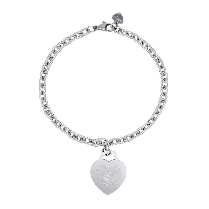 Pulsera para Mujer Heart Charm en Acero/Dorado Emotion