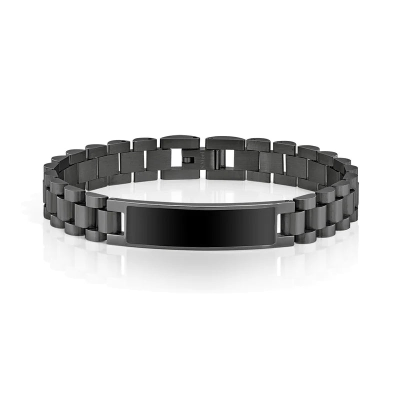 Pulsera para Hombre de Acero Negro Black Steel de Emotion