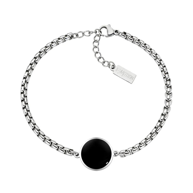 Pulsera para Hombre y para Mujer Unisex de Acero Box Chain de Emotion