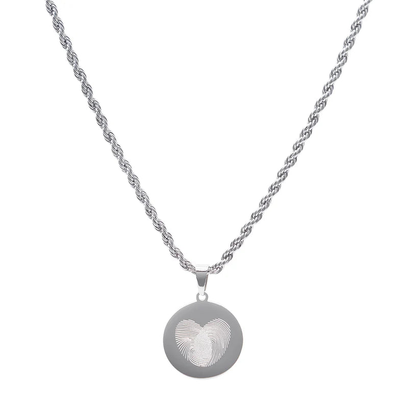 Collar para Mujer y para Hombre Round Tag Unisex Emotion