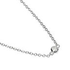 Gargantilla Solitaire en Plata Rodiada con Diamante Lab-grown de 0,027 ct de Mabina