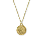Gargantilla para Mujer Ángel Celestial de Acero 316L Dorado