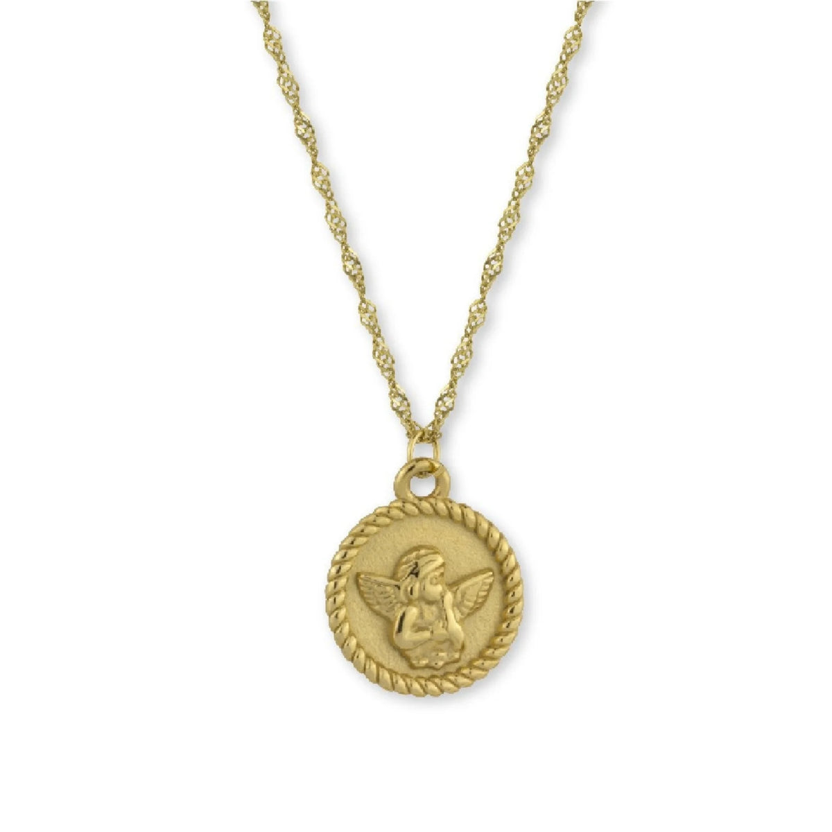 Gargantilla para Mujer Ángel Celestial de Acero 316L Dorado