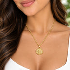 Gargantilla para Mujer Ángel Celestial de Acero 316L Dorado