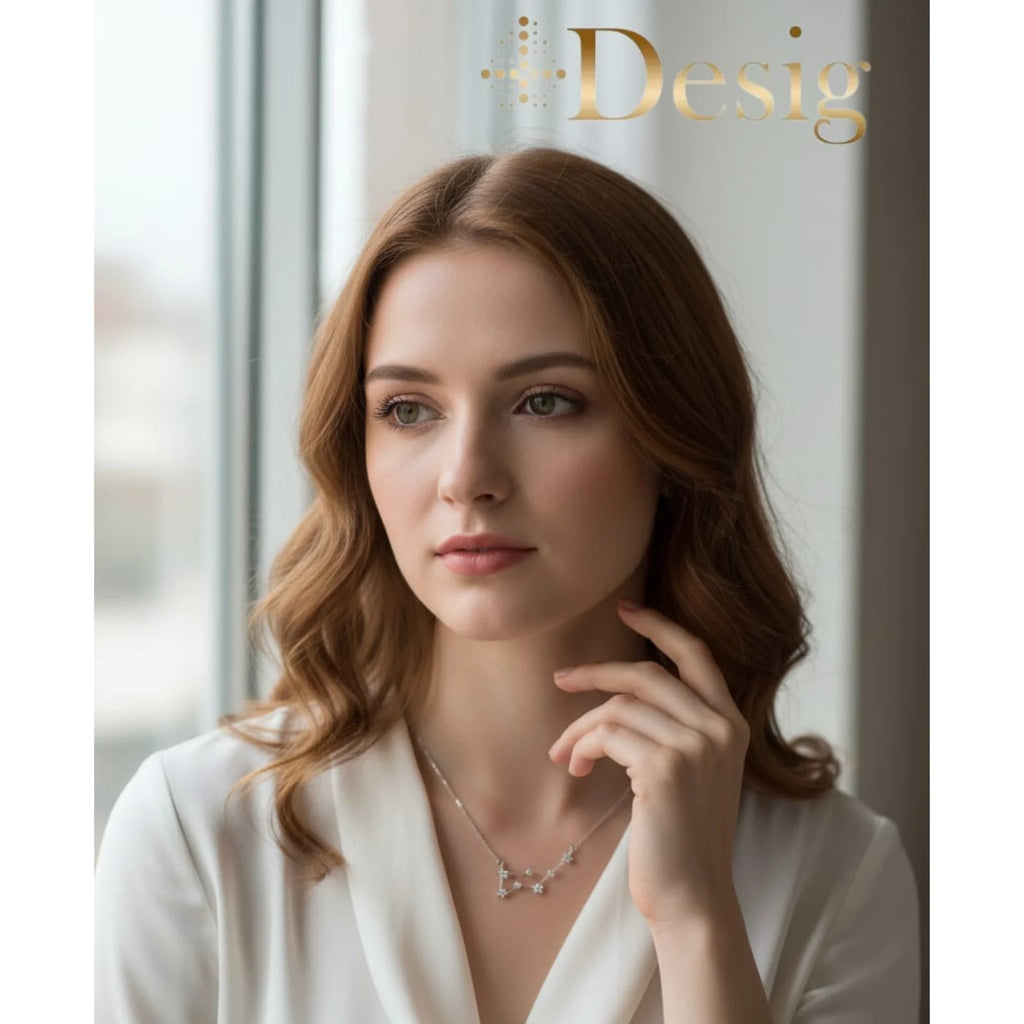 Gargantilla para Mujer HORÓSCOPOS con CONSTELACIONES Plata y Circonitas ThaiBa