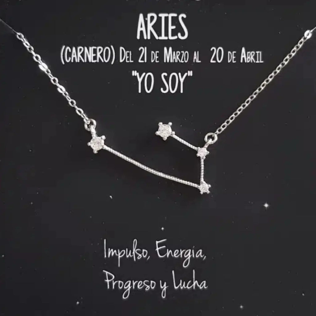 Gargantilla para Mujer HORÓSCOPOS con CONSTELACIONES Plata y Circonitas ThaiBa