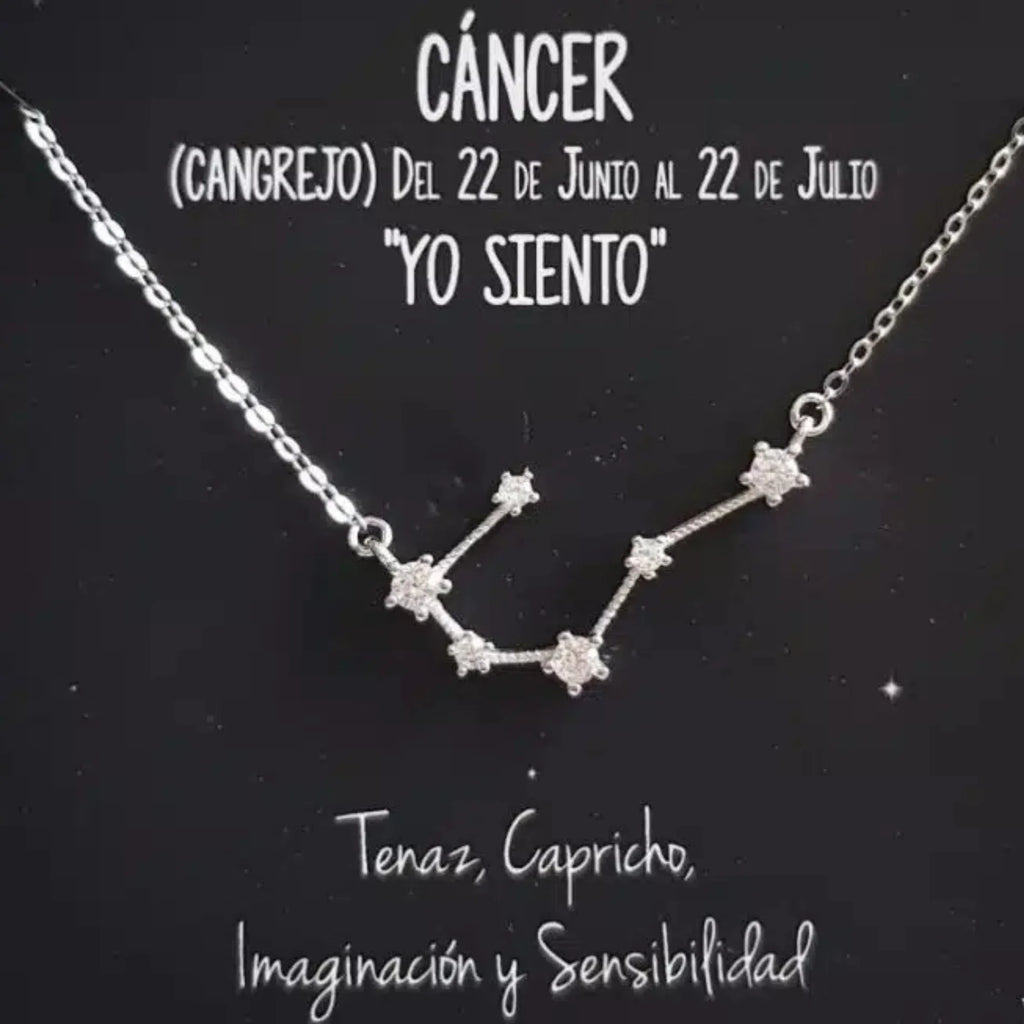 Gargantilla para Mujer HORÓSCOPOS con CONSTELACIONES Plata y Circonitas ThaiBa