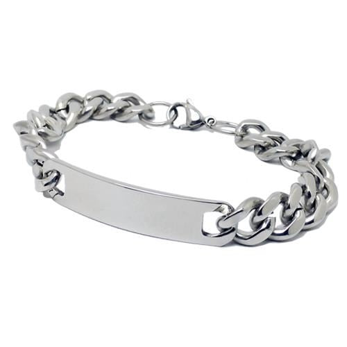 Esclava MAN | Pulsera Clásica de Acero para Hombre Personalizable