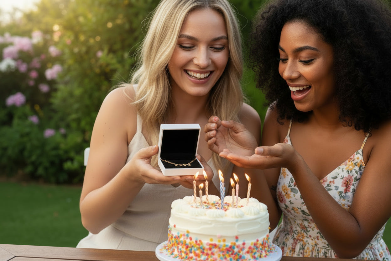 Collar para Mujer Iniciales Personalizable Plata y Plata Chapada en Oro y Circonitas