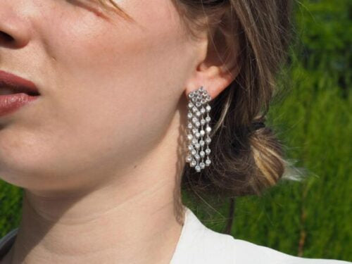 Pendientes NIÁGARA para Mujer Plata Circonitas Fiesta Ocasiones Especiales