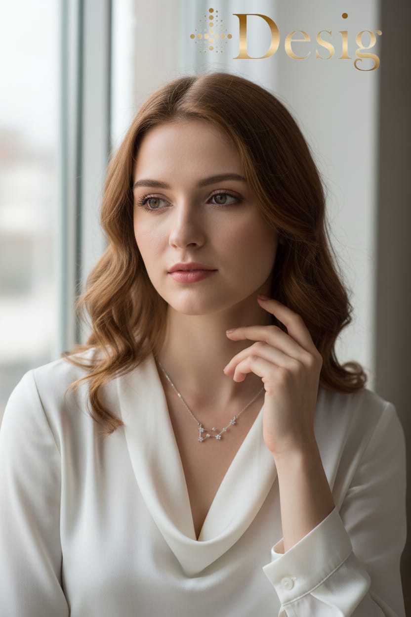 Gargantilla para Mujer HORÓSCOPOS con CONSTELACIONES Plata y Circonitas ThaiBa