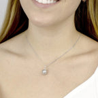 LLAMADOR DE ÁNGEL | Plata de Ley y Protección Colgante para Mujer