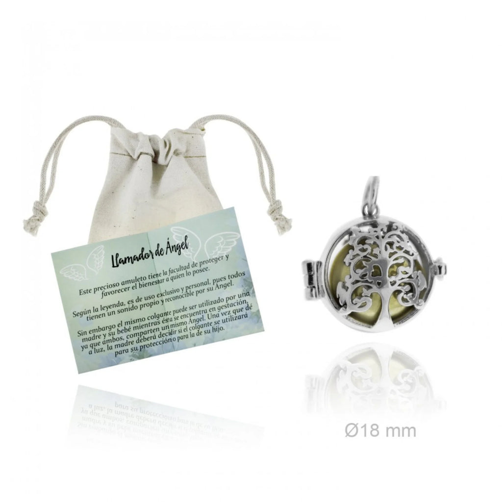 LLAMADOR DE ÁNGEL | Plata de Ley y Protección Colgante para Mujer