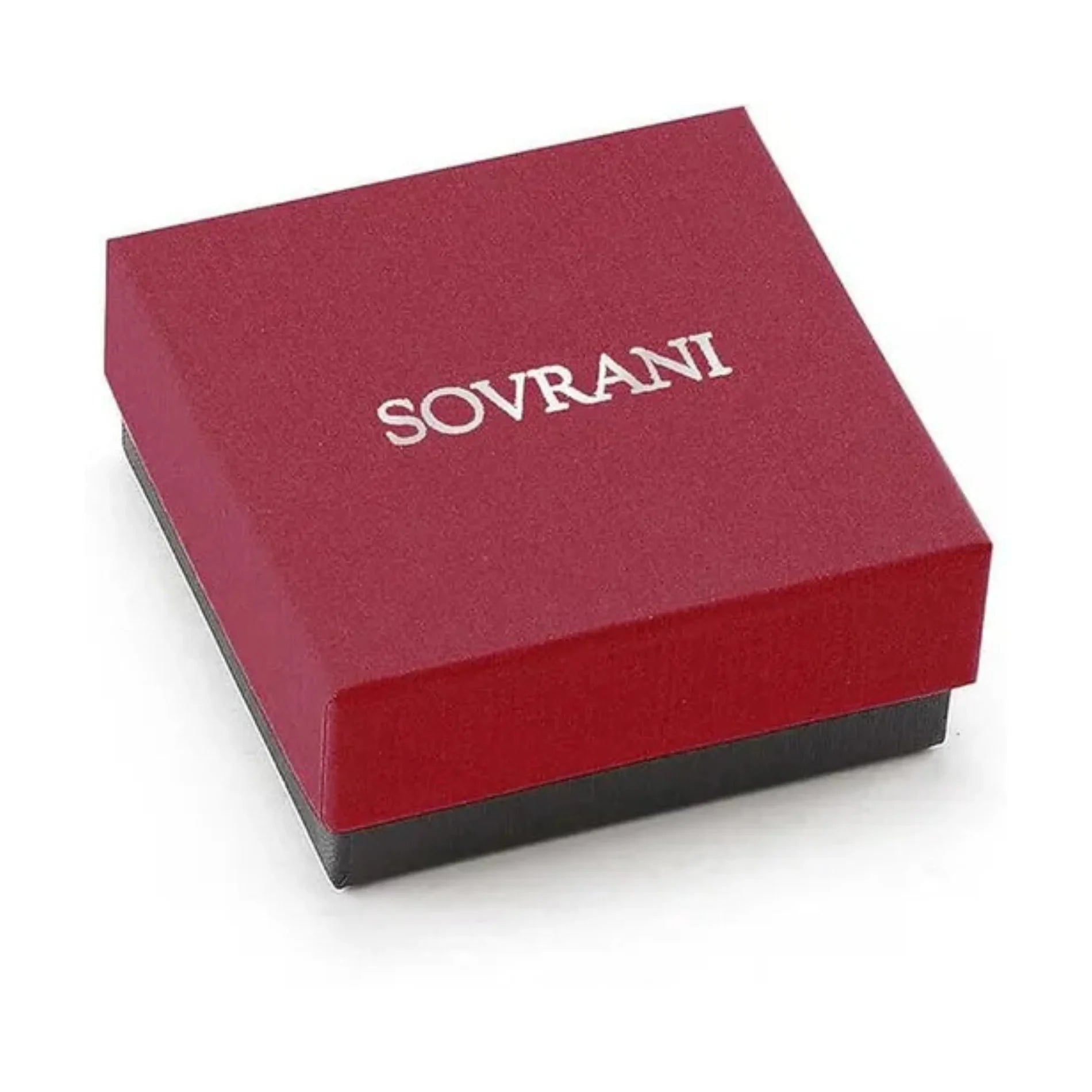 Llavero para Hombre Sovrani AV0135 Cuero Marrón Con Placa de Plata Personalizable