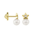 Pendientes ORO 18K ESTRELLA Infantil para Niña