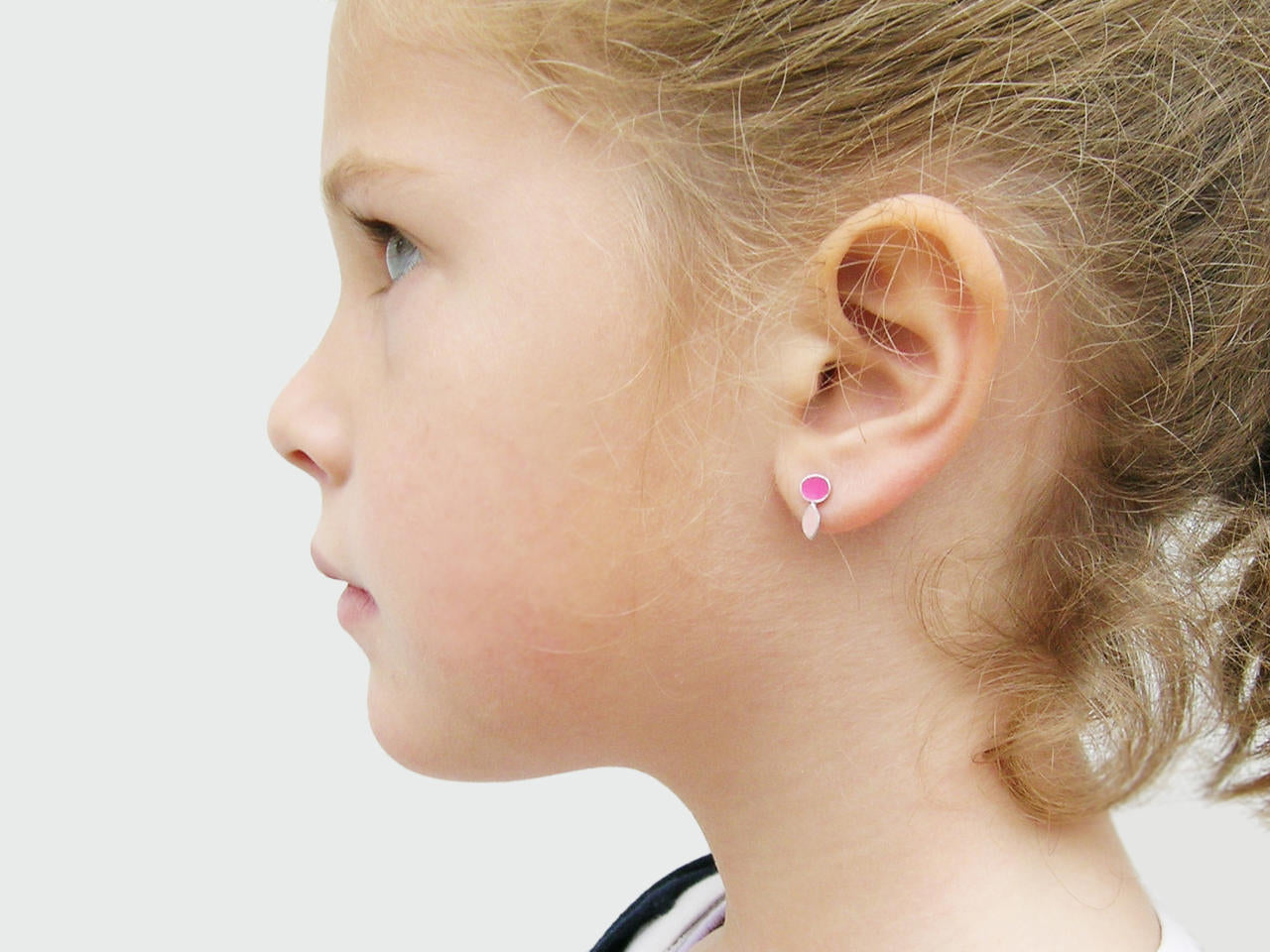 Pendientes Infantiles para Niñas Charming de Plata y Esmalte de Colores
