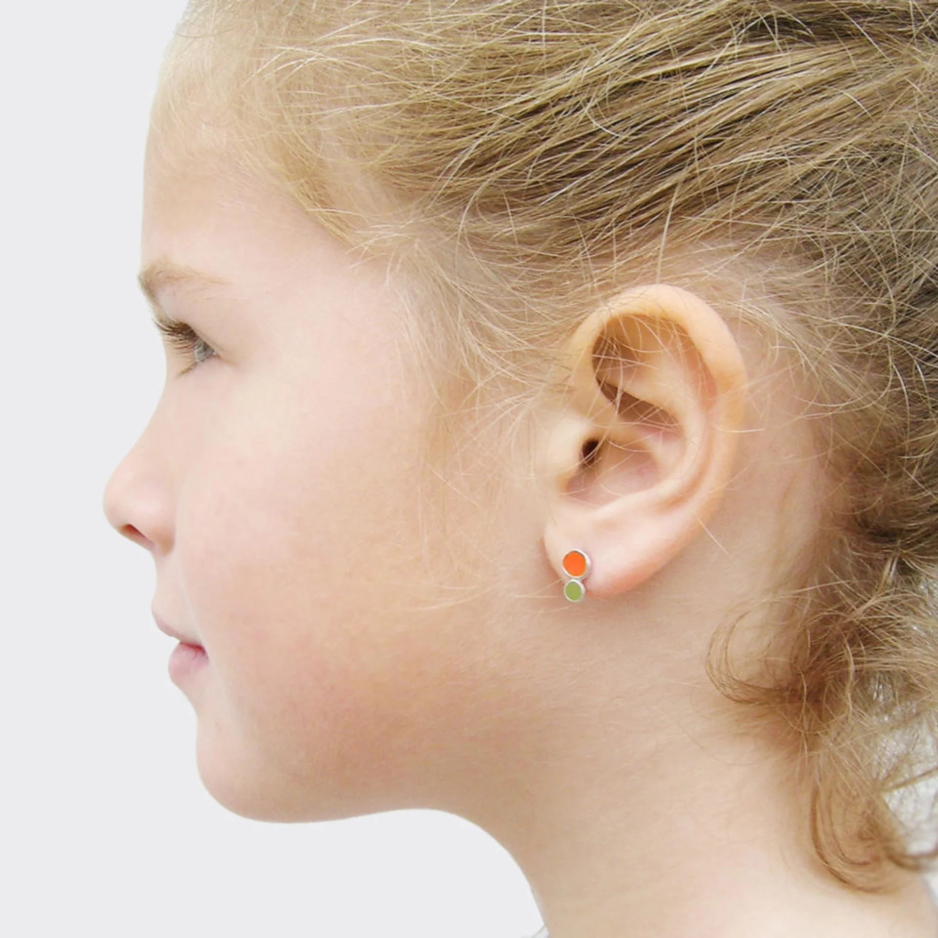 Pendientes Infantiles para Niñas Adventuress de Plata y Esmaltes de Colores