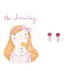 Pendientes Infantiles para Niñas Charming de Plata y Esmalte de Colores