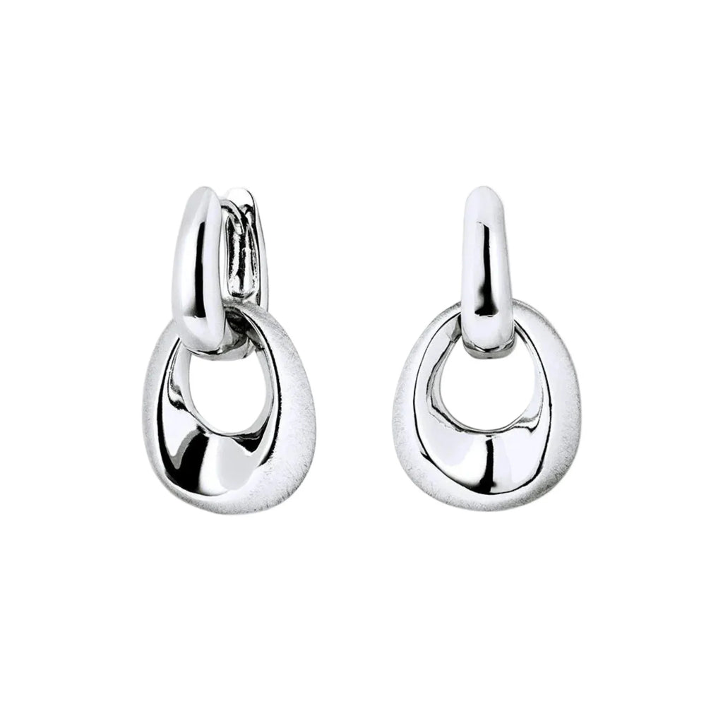 Pendientes para Mujer Aros Entrelazados Dual Plata 925
