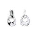 Pendientes para Mujer Aros Entrelazados Dual Plata 925