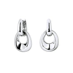Pendientes para Mujer Aros Entrelazados Dual Plata 925